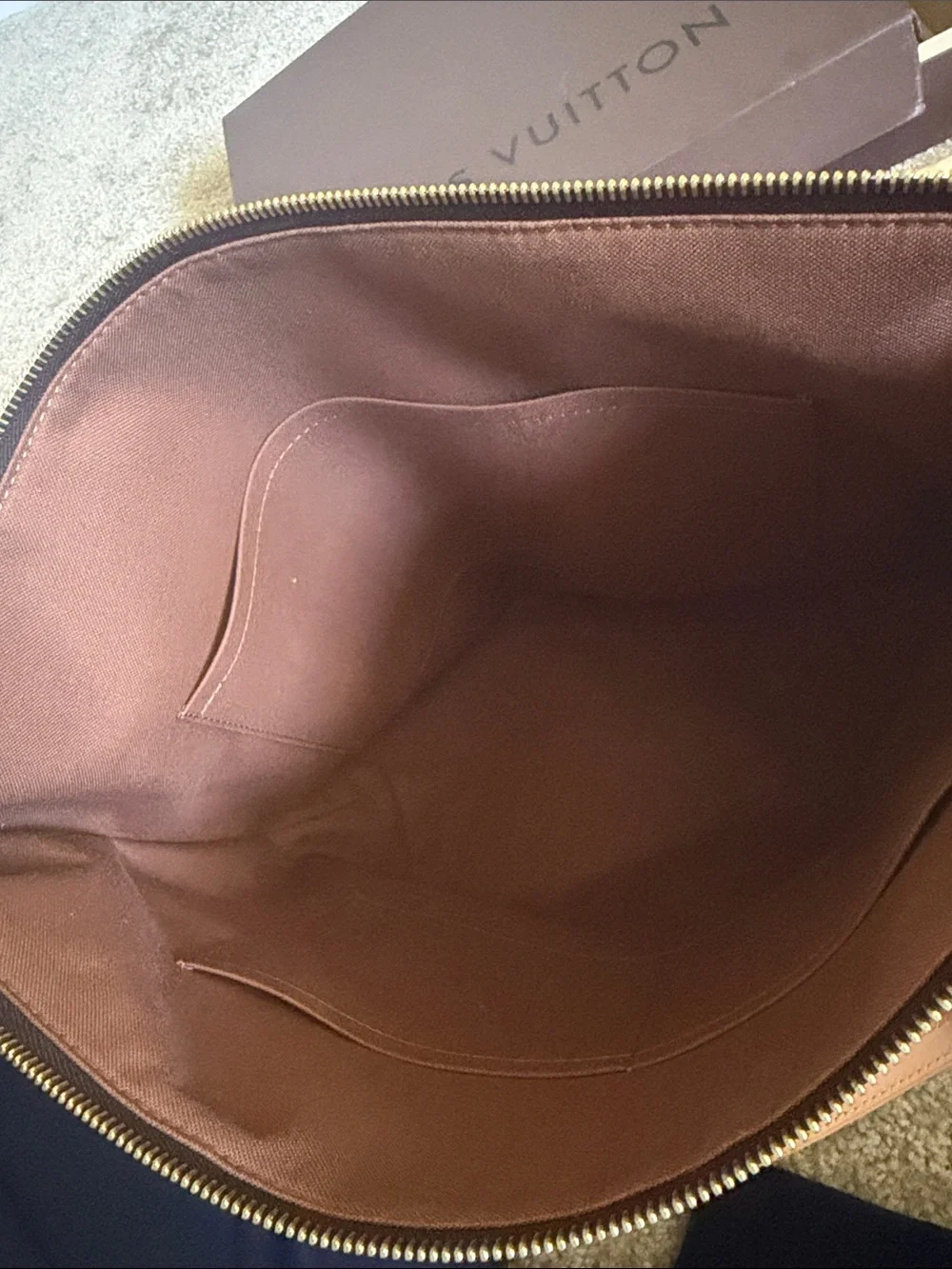 Authentic new Louis Vuitton Paperwork and Dust Bag in Cream and Brown - Picture 5 of 10
